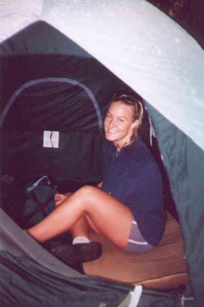 Heather in a Tent